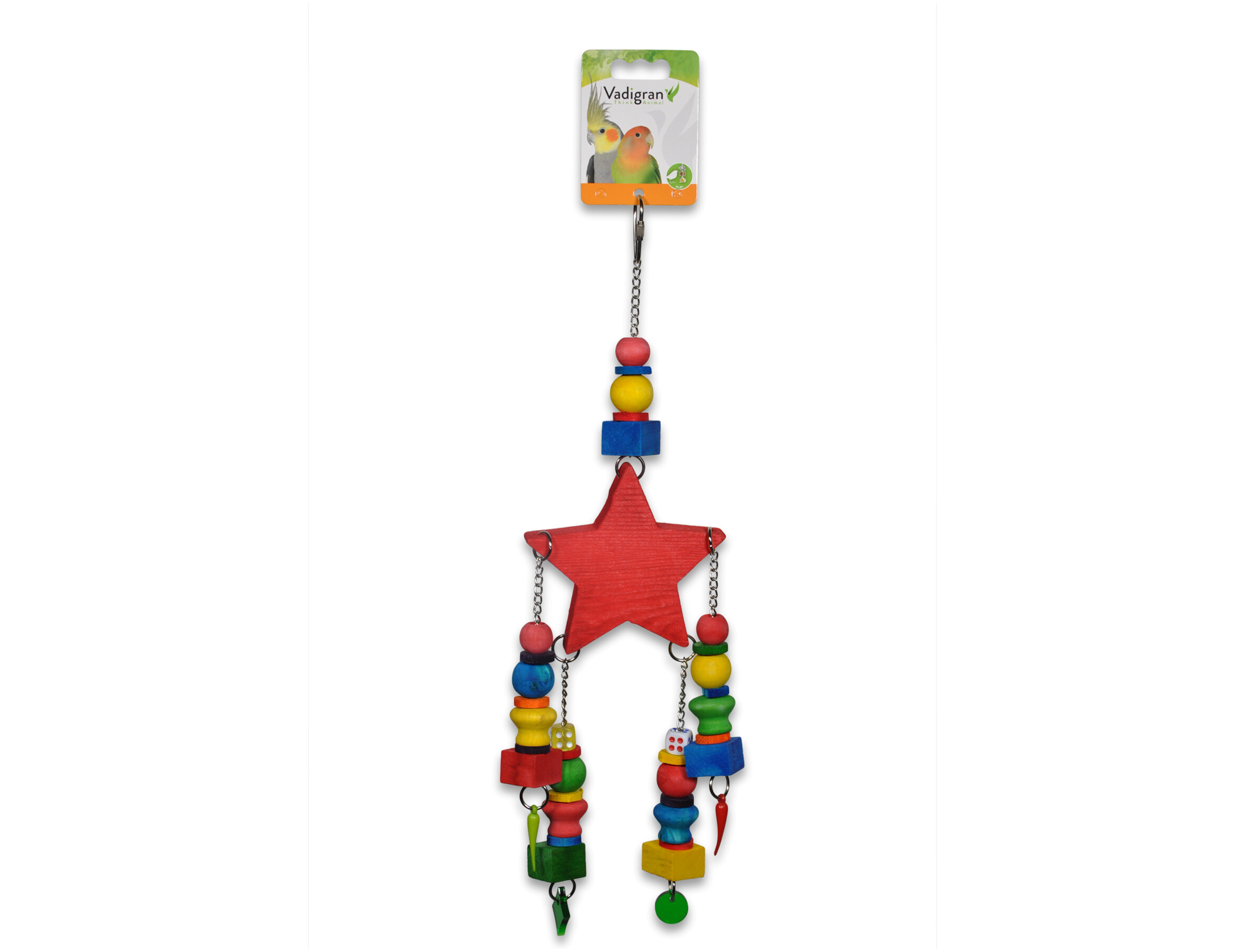 Jouet oiseau Red Star multicolore 40cm – Image 3